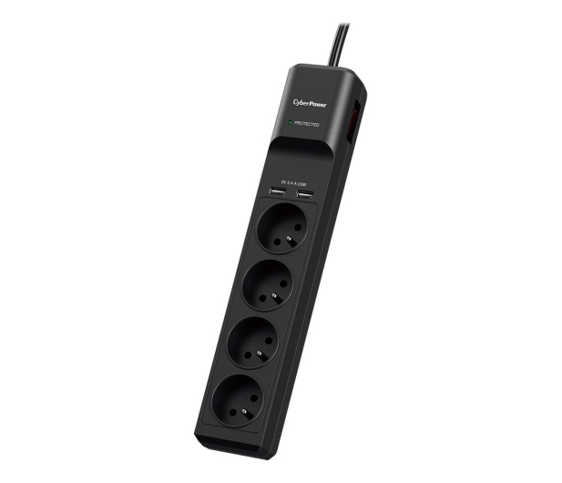 CYBERPOWER przeciwprzepięciowa 4 gniazda FR; P0420SUD0-FR - 600080 - zdjęcie